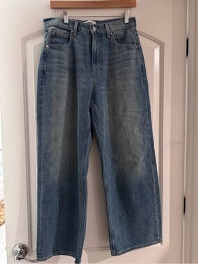 PAIGE women’s Relaxed Wide-Leg Jeans in Washed Blue